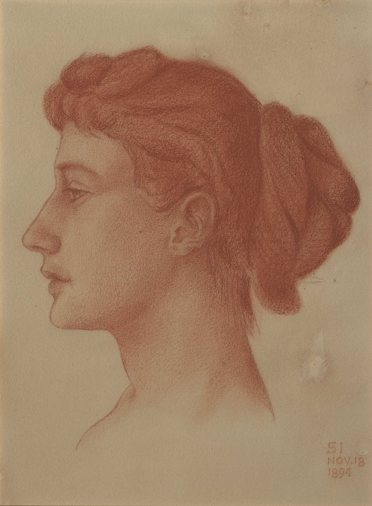 Study of a Head - Selwyn Image - ABDAG002473 — Selwyn Image