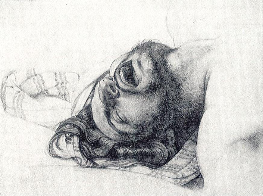 Bruni Mans Head study — Fyodor Bruni