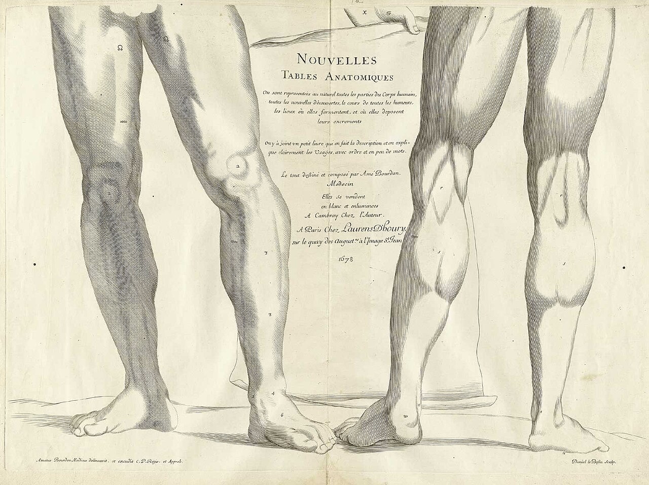 Bourdon Nouvelles tables 1678 01b — Amé Bourdon, Daniel Le Bossu / Scan by NLM