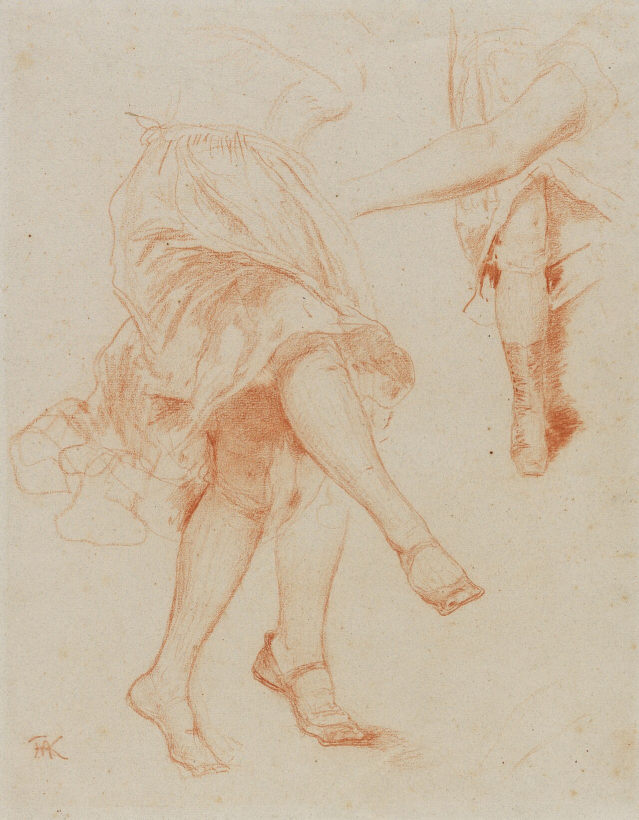 [PIEDI] Friedrich August von Kaulbach Studie zur Schützenlisl 1878 — Friedrich August von Kaulbach