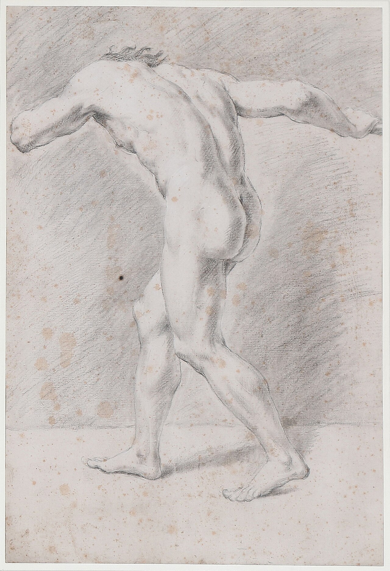 [SCHIENA] Male nude study - 2 — Artiste inconnu