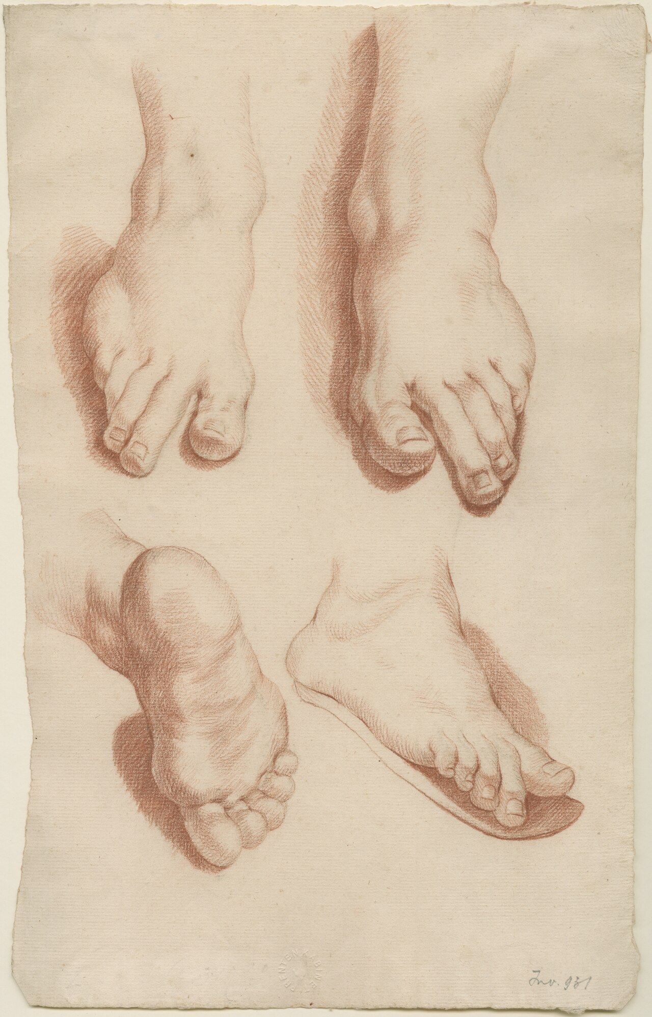 [PIEDI] Studie van voeten, objectno PK.OT.00931 — Artista ignoto