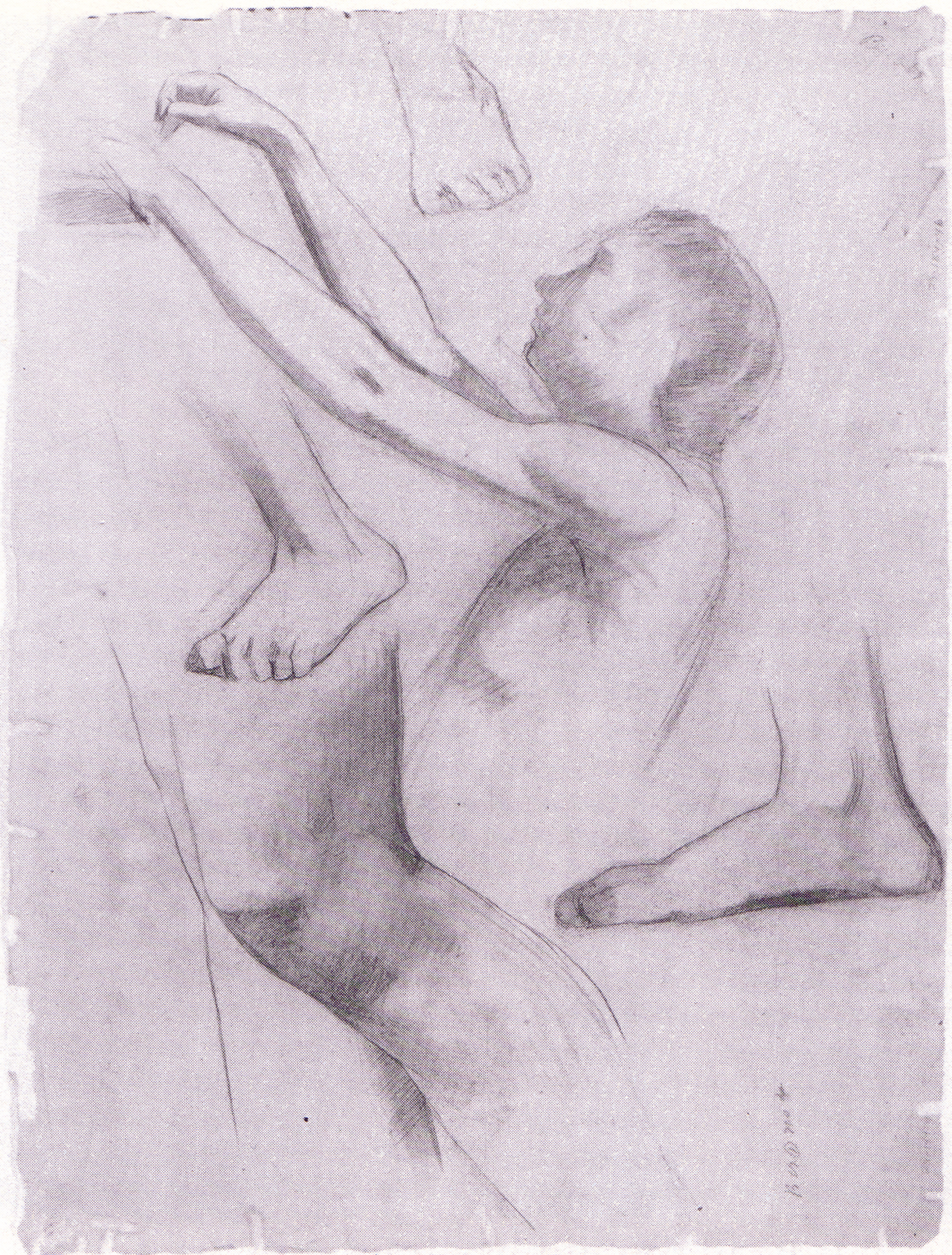 [PIEDI] Studies of feet, legs, and a half figure G6A — Thomas Eakins