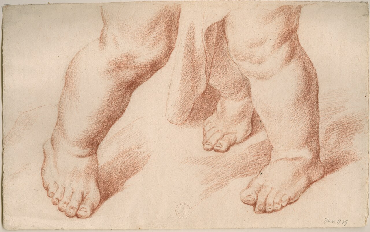 [PIEDI] Studie van benen en voeten, objectno PK.OT.00939 — Unbekannter Künstler