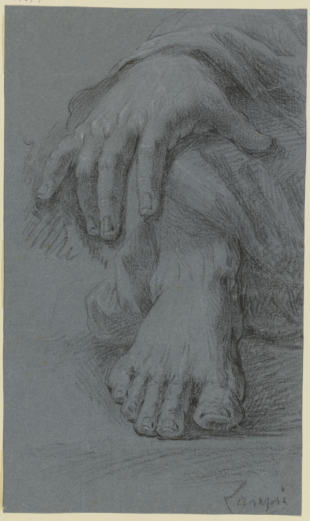 [PIEDI] Sketch of hand and foot (SM 13379z) — Lampi the Elder, Johann Baptist von