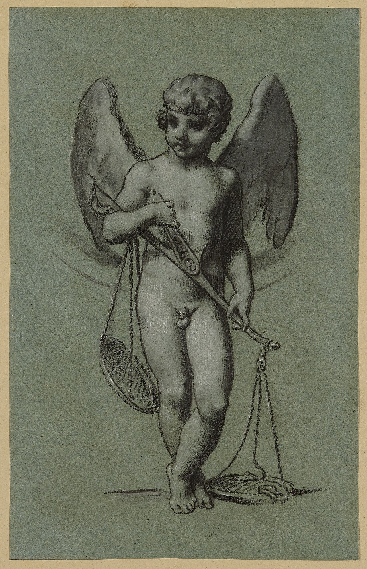 [PIEDI] Étude pour le berceau du Roi de Rome Le génie de la Justice, PPD1299 — Pierre-Paul Prud'hon