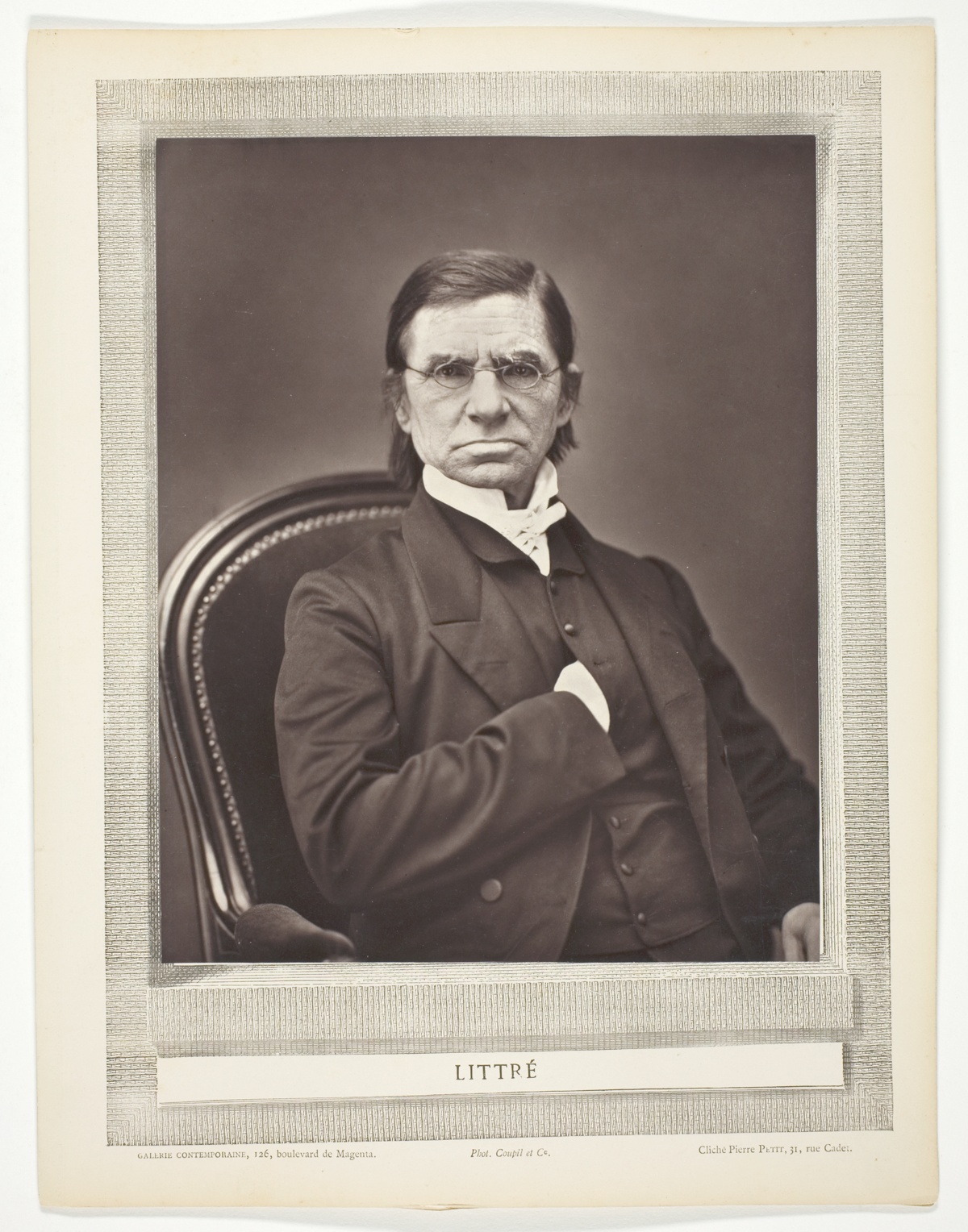 Émile Littré (French lexicographer and philosopher, 1801-1881) — Pierre Petit