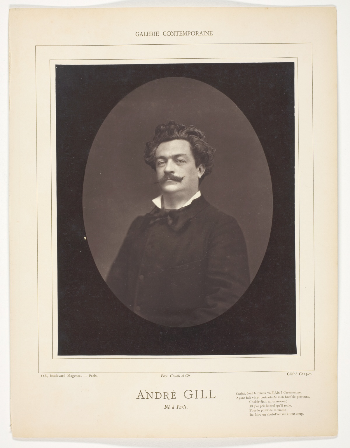 André Gill (French caricaturist, 1840-1885) — Etienne Carjat
