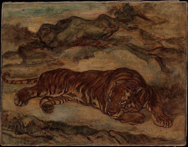 Tiger in Repose — Antoine-Louis Barye