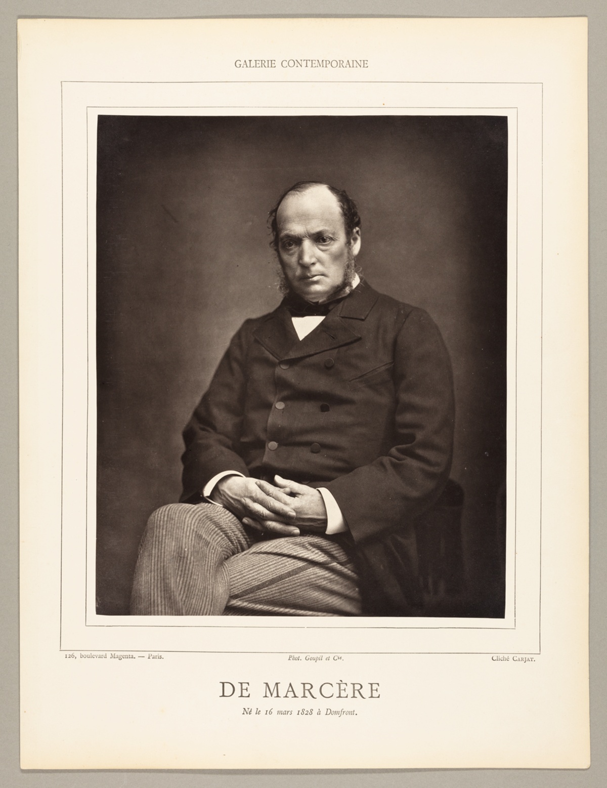 Émile Deshayes de Marère (French politician, 1828-1918) — Etienne Carjat