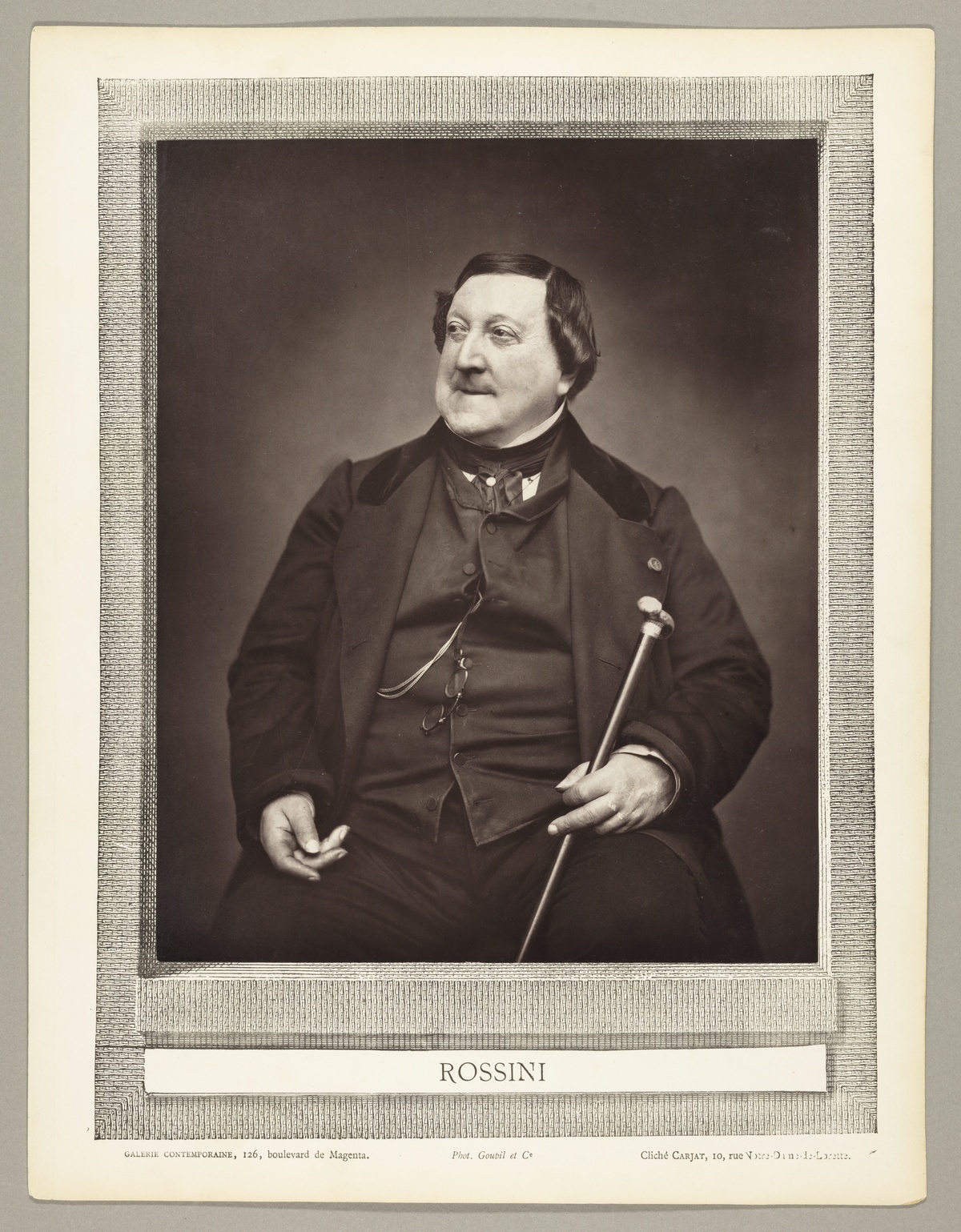 Gioachino Antonio Rossini (Italian composer, 1792-1868) — Etienne Carjat