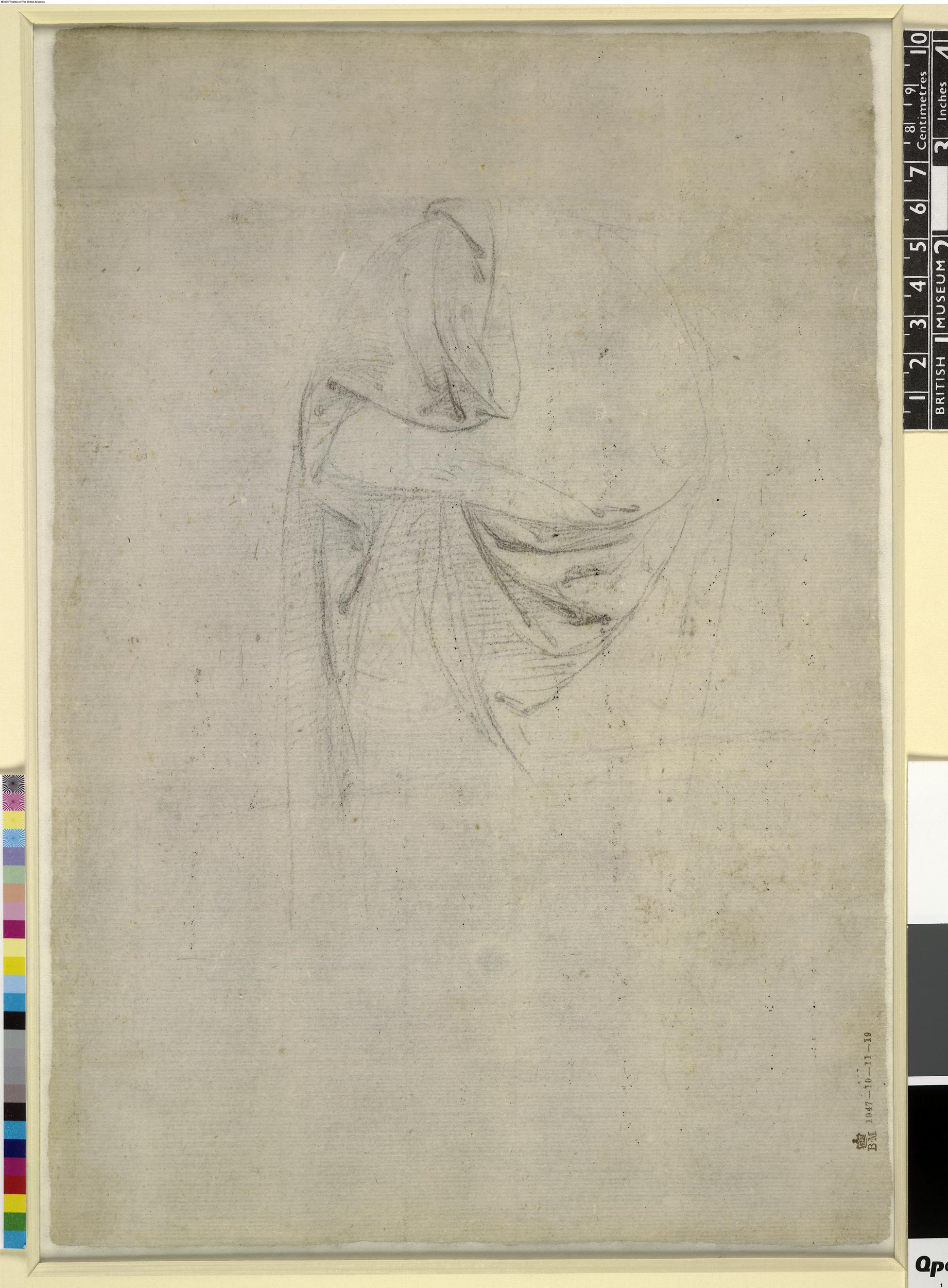 Raphael - Verso Drapery study, 1947,1011.19 — Raphael