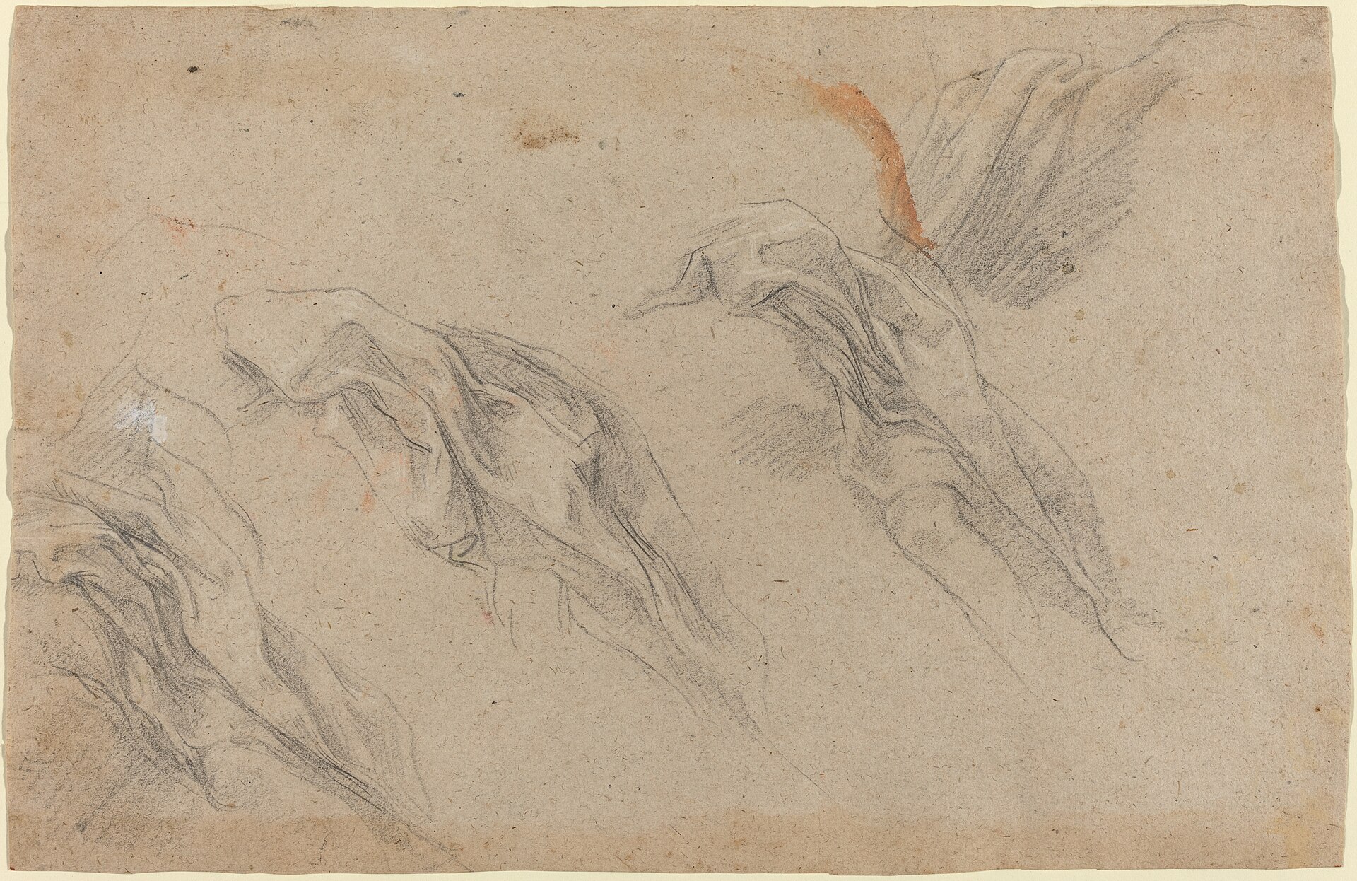 Drapery Studies [recto] — Baldassare Franceschini