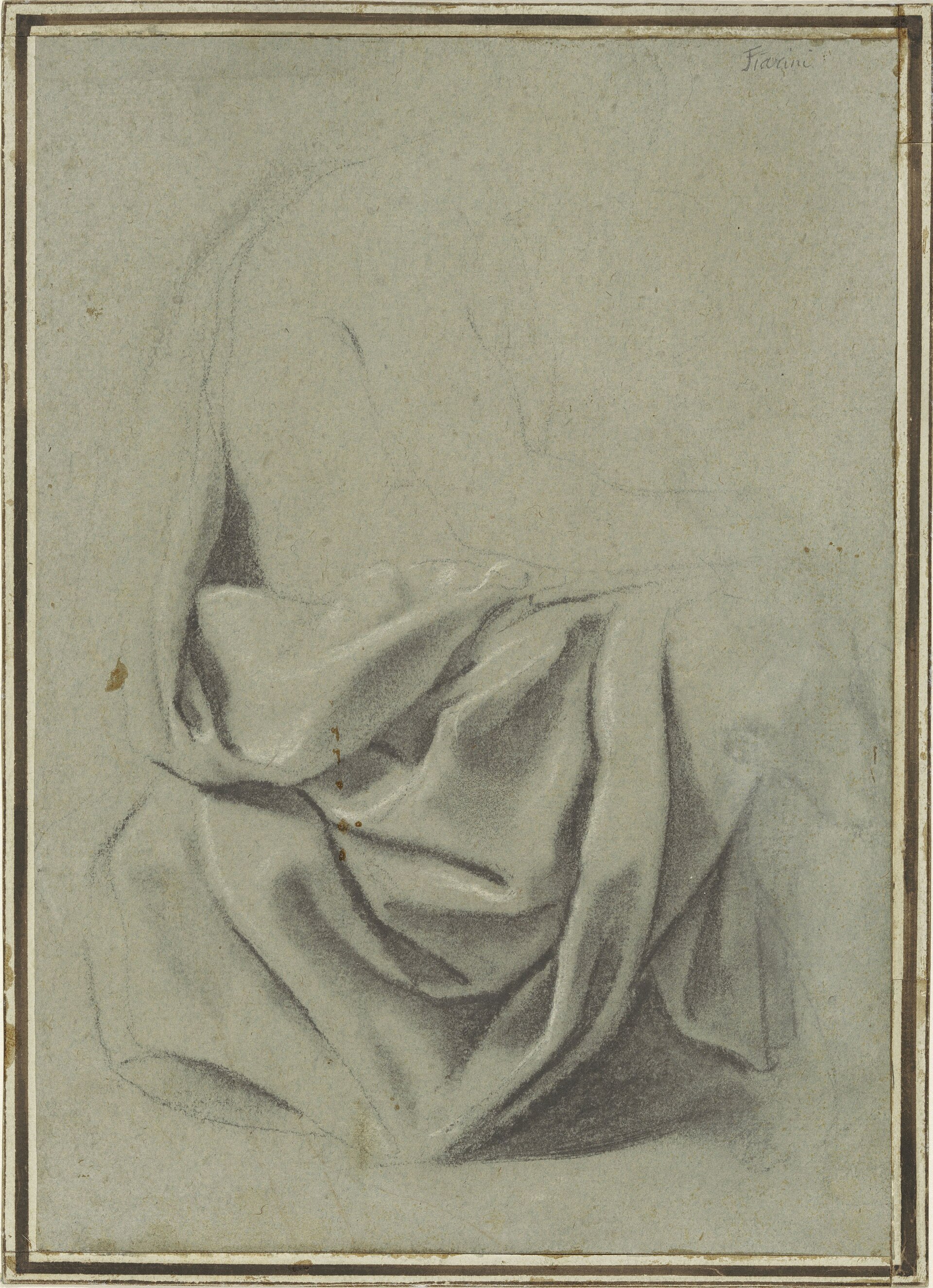Draperiestudie, RP-T-1981-51 — Unbekannter Künstler