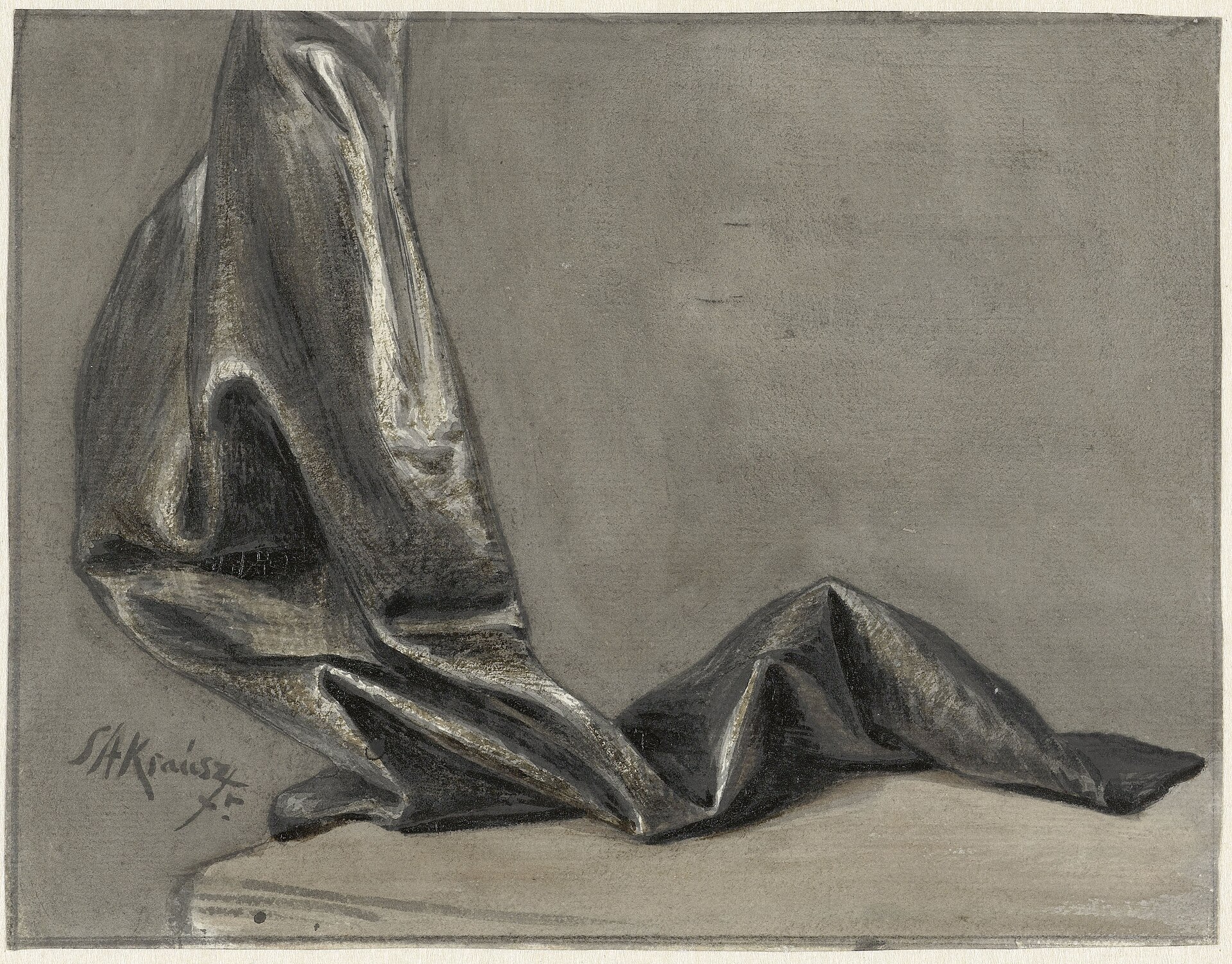 Draperiestudie, RP-T-1952-264 — Artiste inconnu