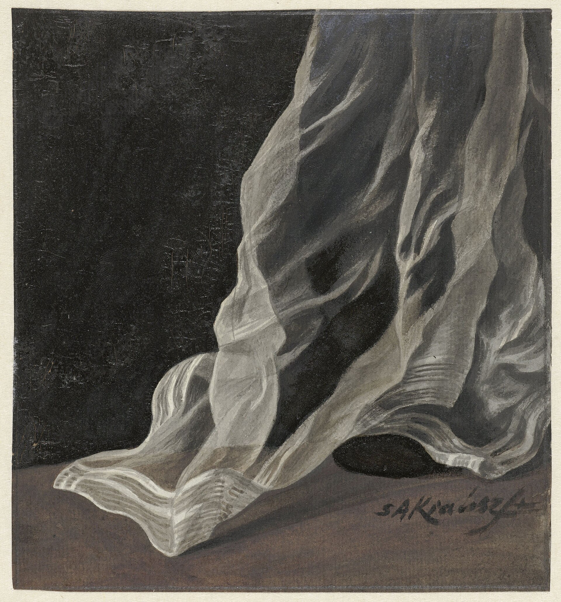 Draperiestudie, RP-T-1952-262 — Artiste inconnu