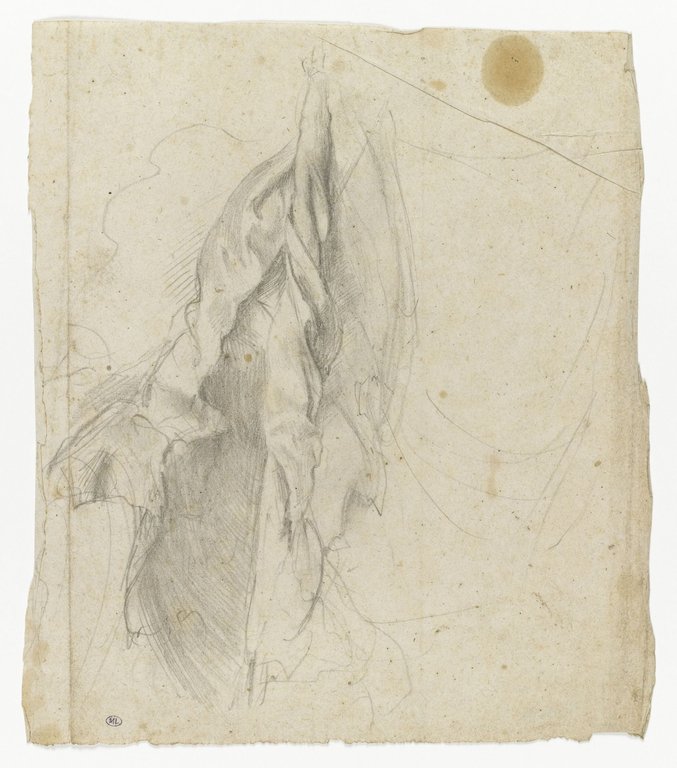 Degas - Etude de drapeaux, RF 43097, Recto — Edgar Degas