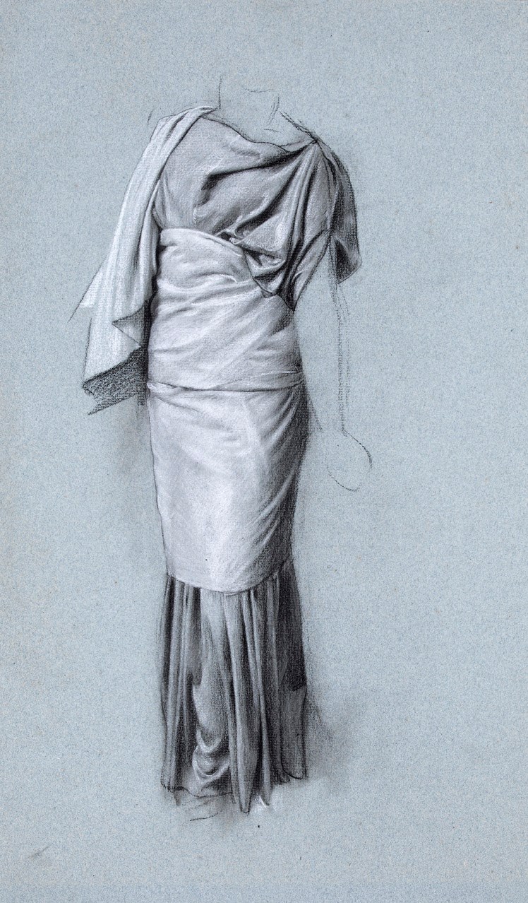 A Standing Draped Figure — Adolf Hirémy-Hirschl