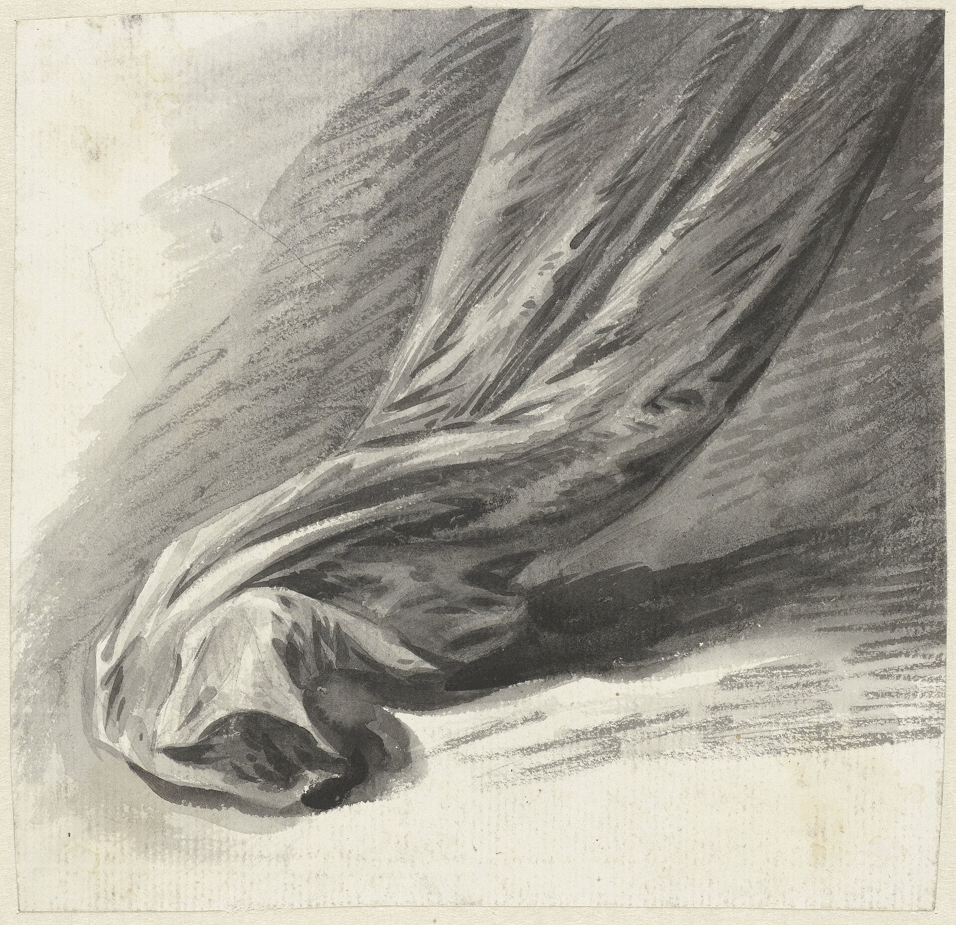 Draperiestudie, RP-T-1952-265 — Artiste inconnu