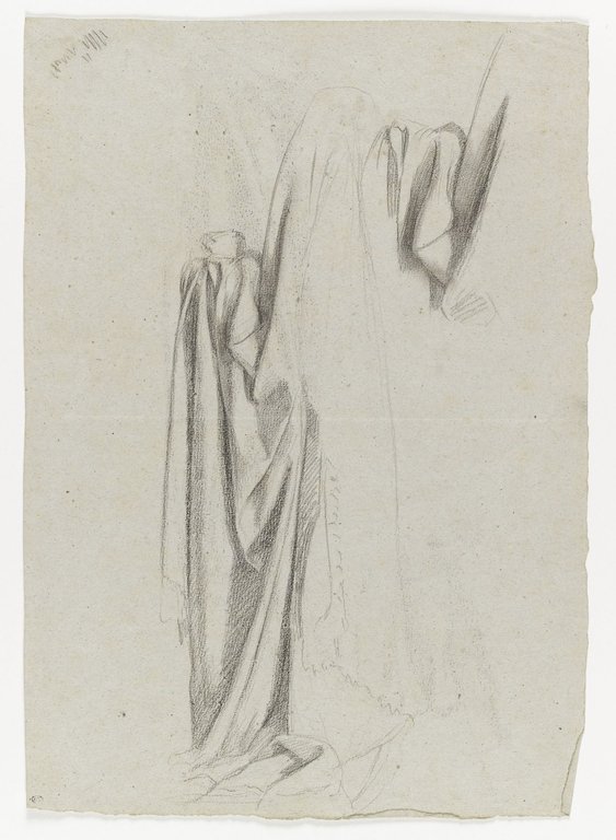 Degas - Etude de draperies, RF 43064, Recto — Edgar Degas