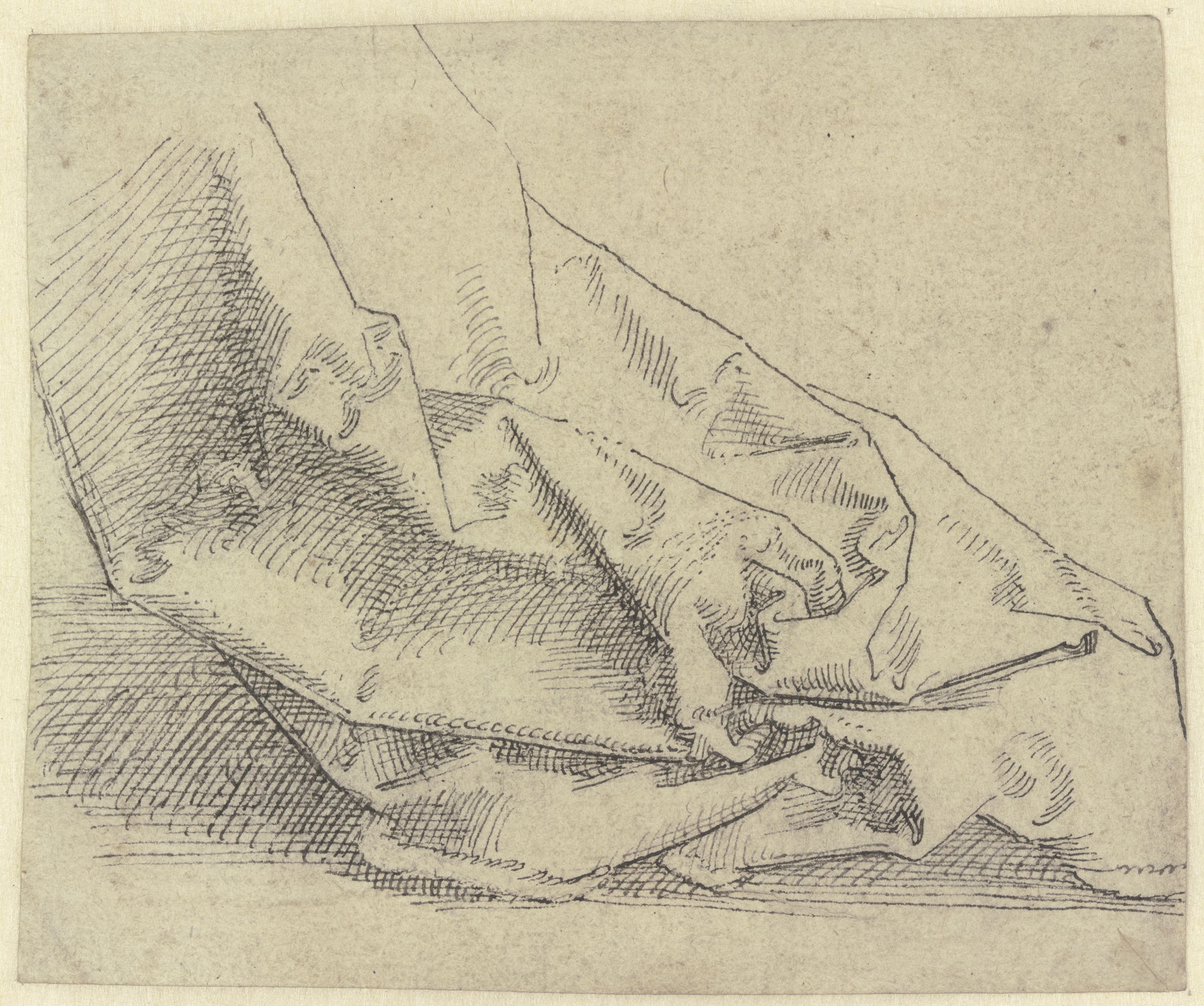 Drapery study — Hans Brosamer