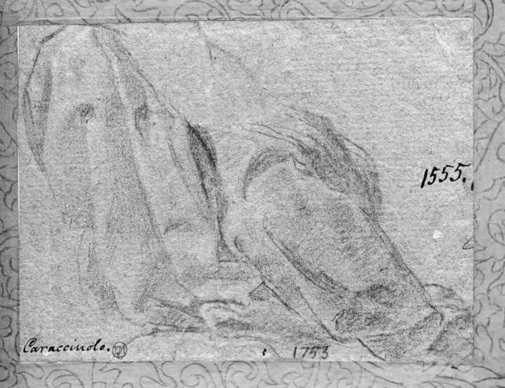 Drapery study title QS:P1476,en:"Drapery study " label QS:Len,"Drapery study " label QS:Lsv,"Studie av draperi" — Battistello Caracciolo