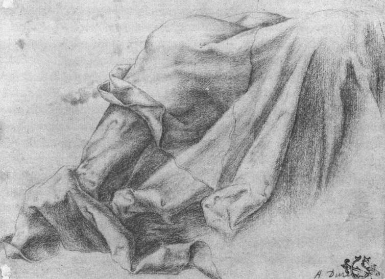 Drapery Study — Matthias Grünewald