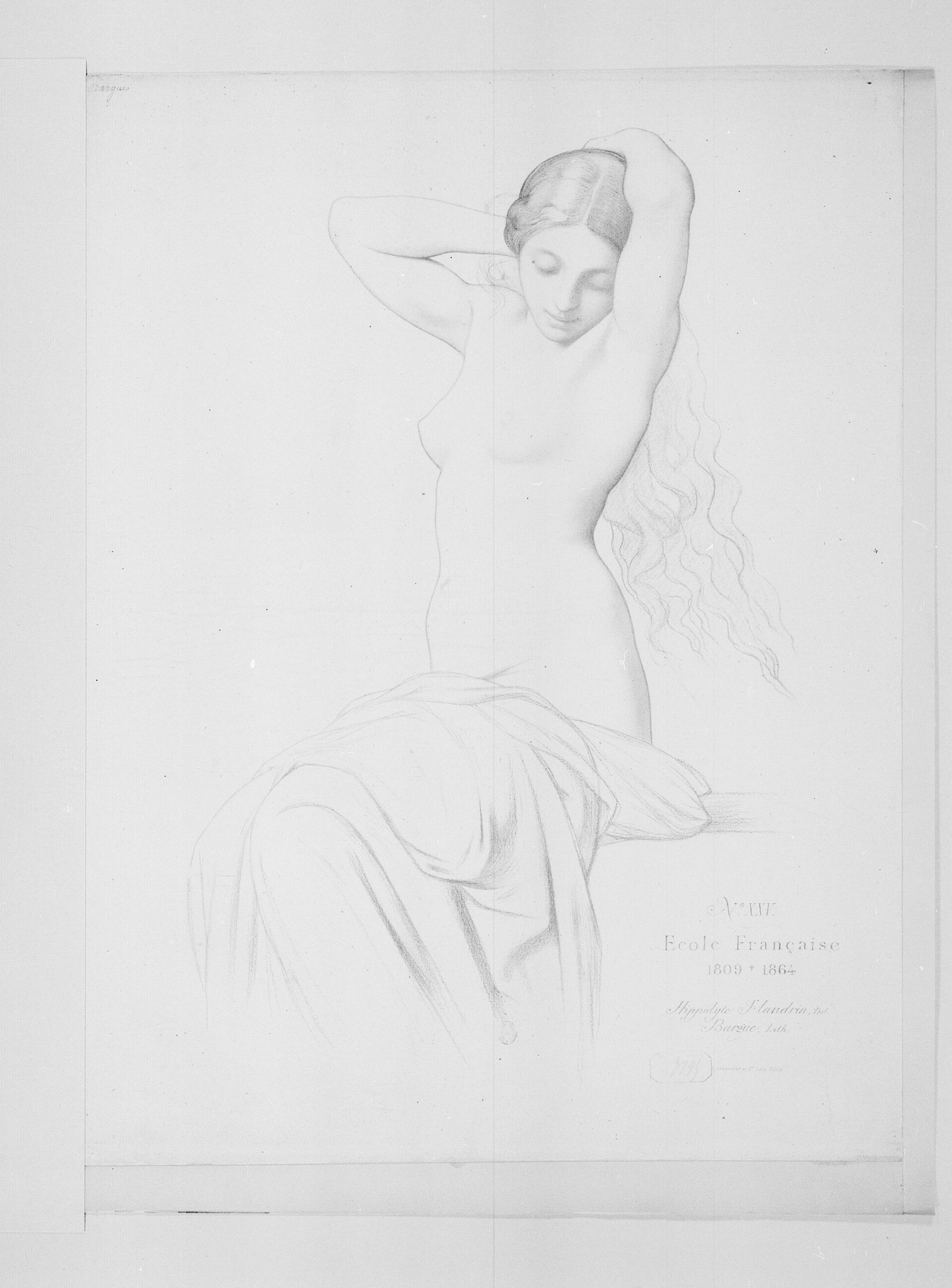 Cours de dessin - estampe - (Charles Bargue) ; (avec le concours de Jean-Léon Gérôme) — Charles Bargue