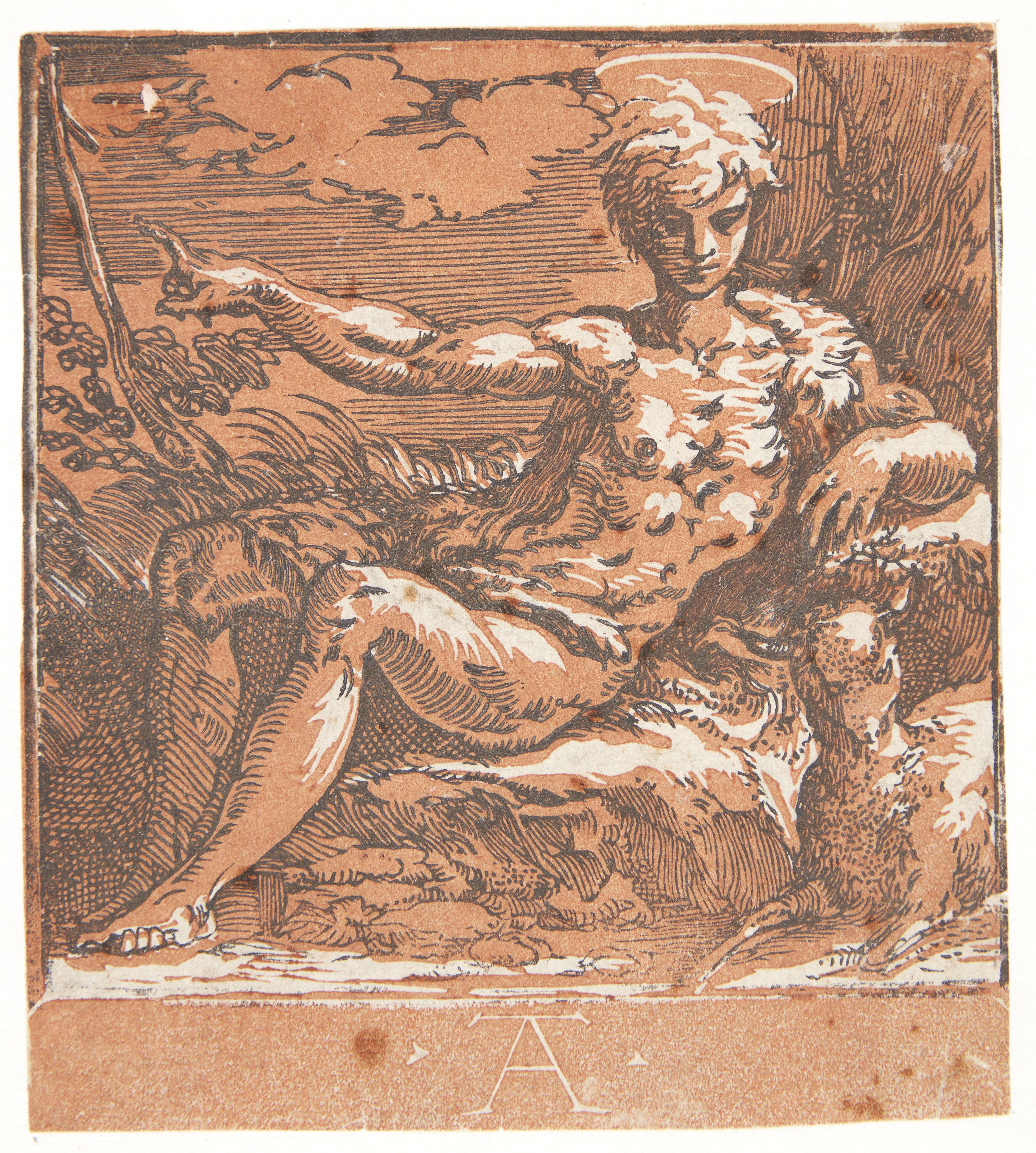 Johannes Døberen i ørkenen — Antonio da Trento