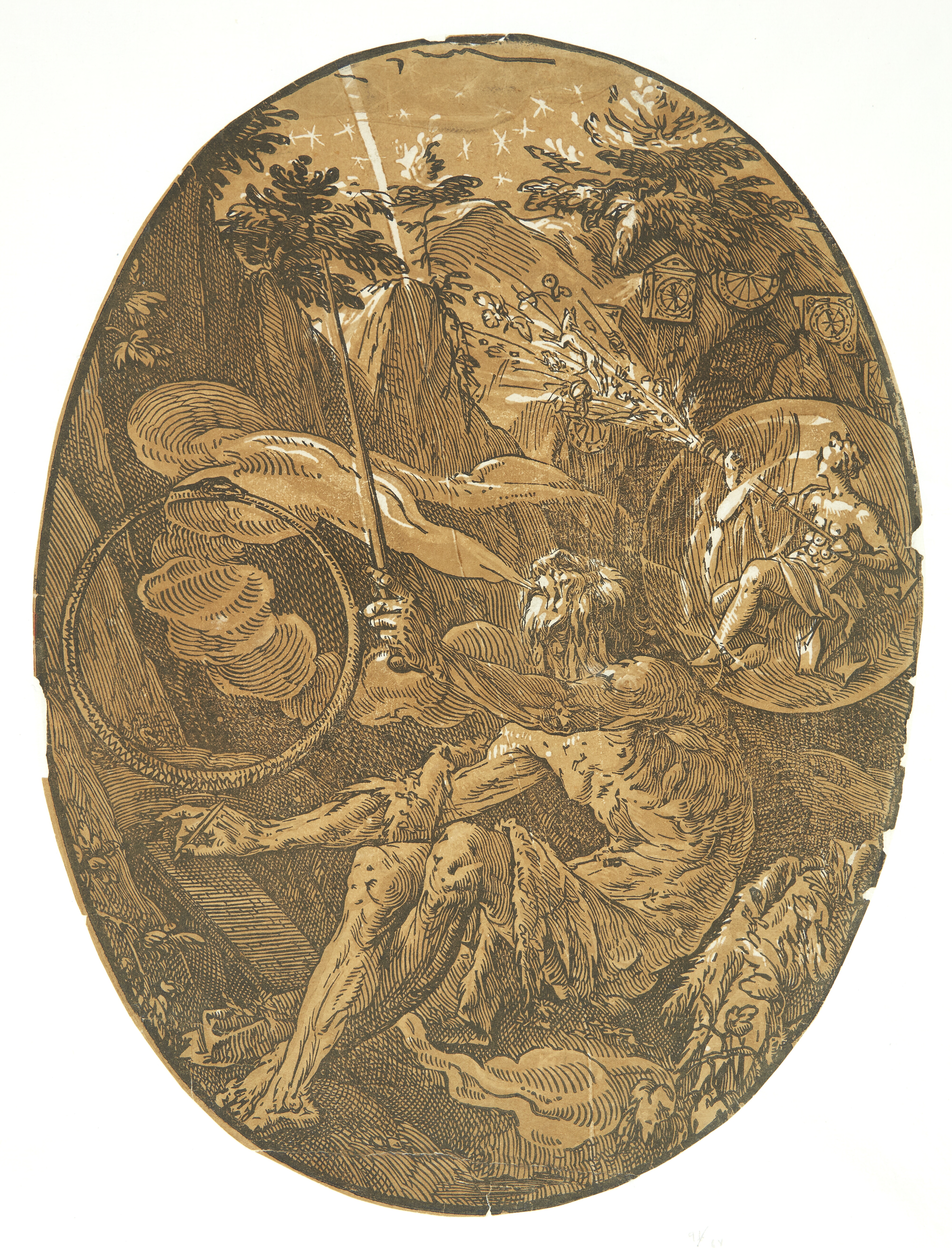 Evighedens grotte (Troldmanden) — Hendrick Goltzius