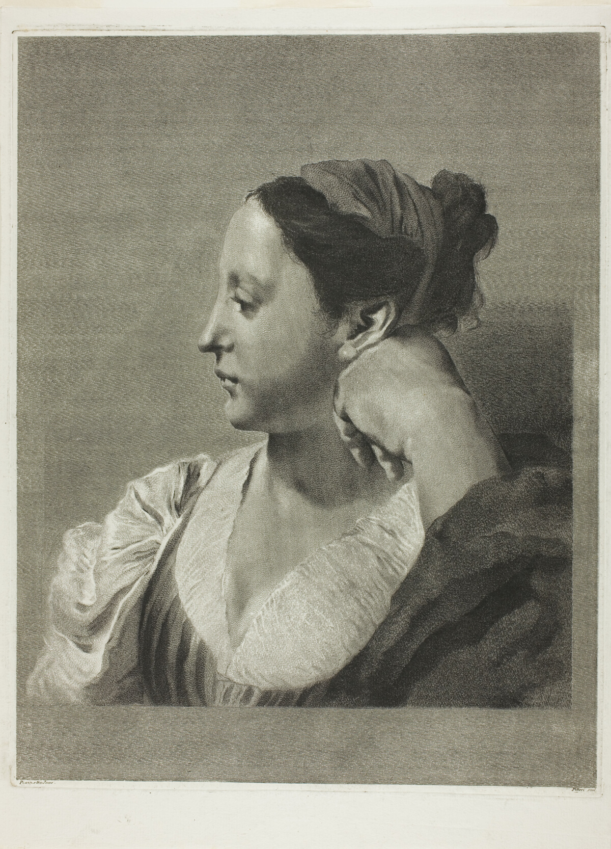 A Young Woman in Profile — Marco Alvise Pitteri