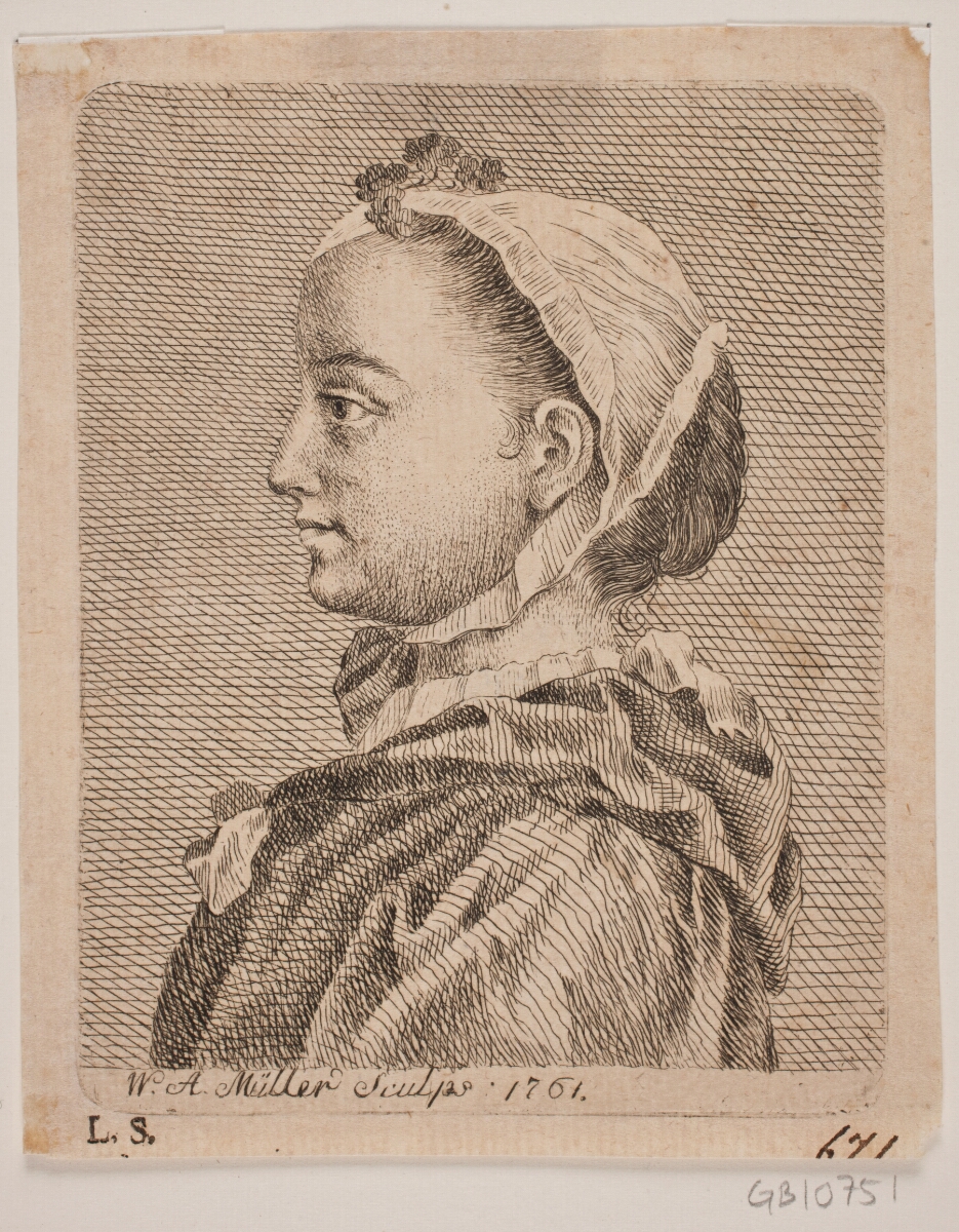 En ung Dame i Profil — W.A. Müller