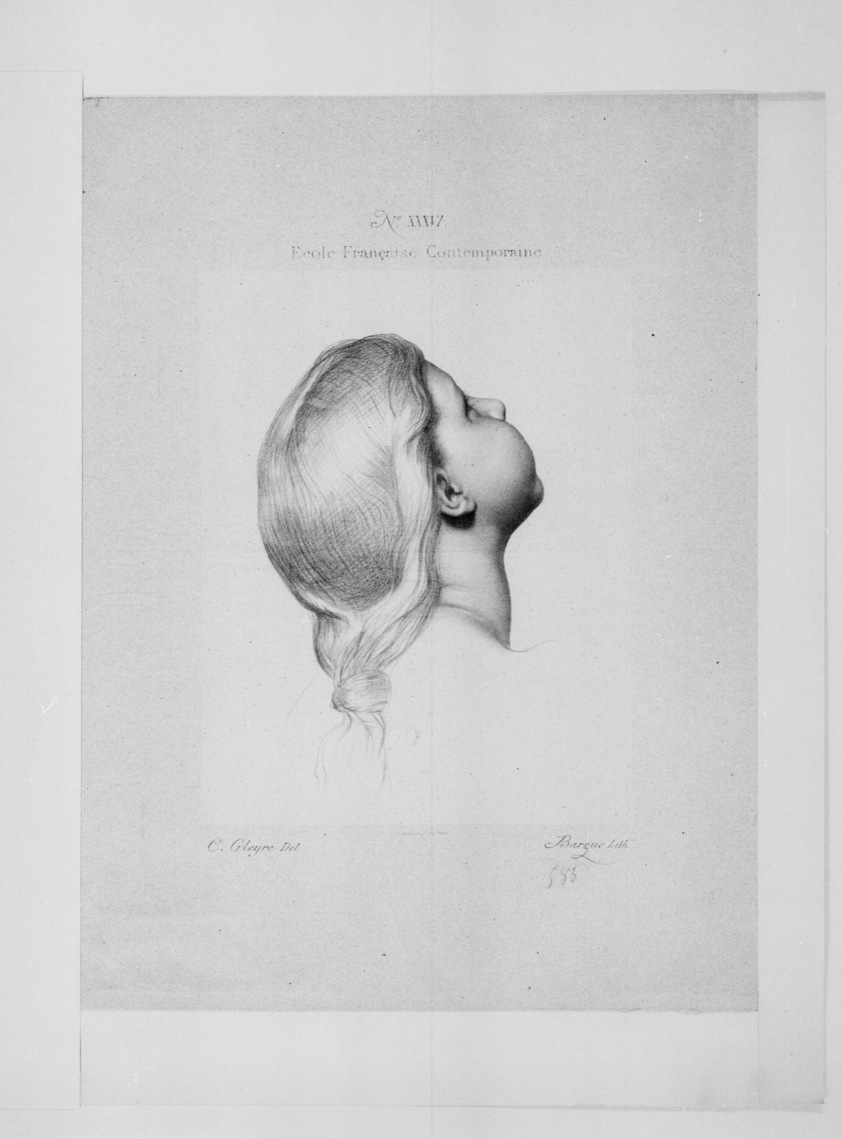 Cours de dessin - estampe - (Charles Bargue) ; (avec le concours de Jean-Léon Gérôme) — Charles Bargue