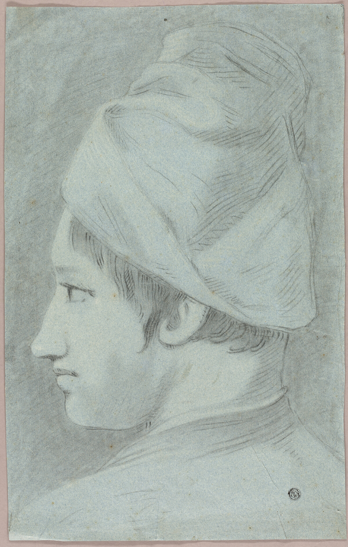 Head of Boy Wearing Hat in Profile — Giovanni Battista Piazzetta