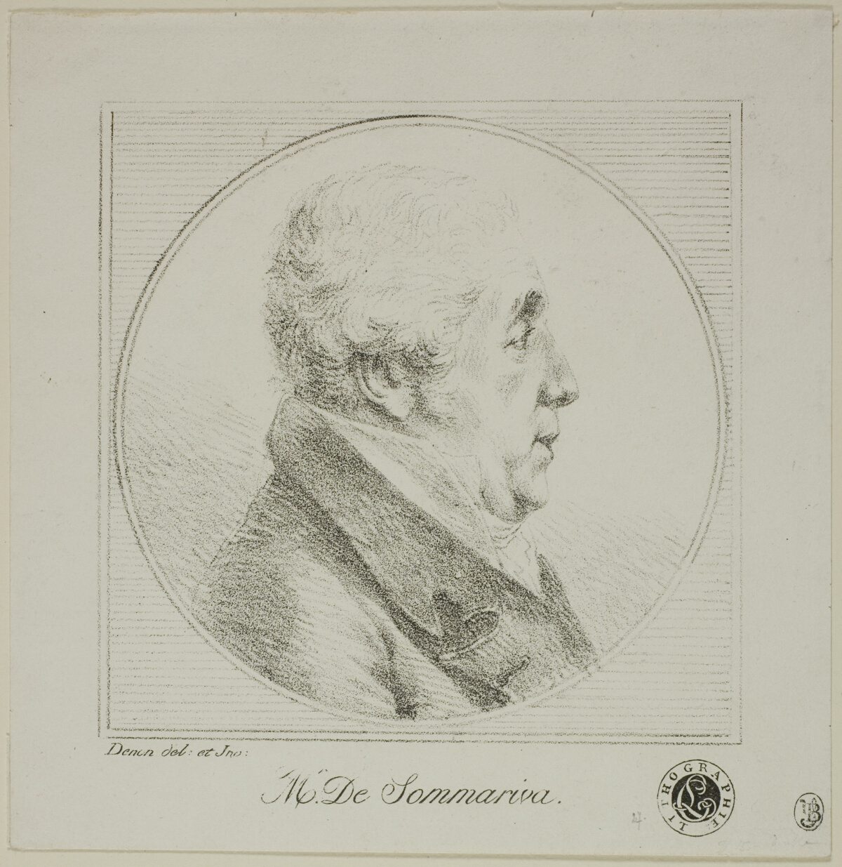 Profile Portrait of Monsieur de Sommariva — Dominique-Vivant Denon