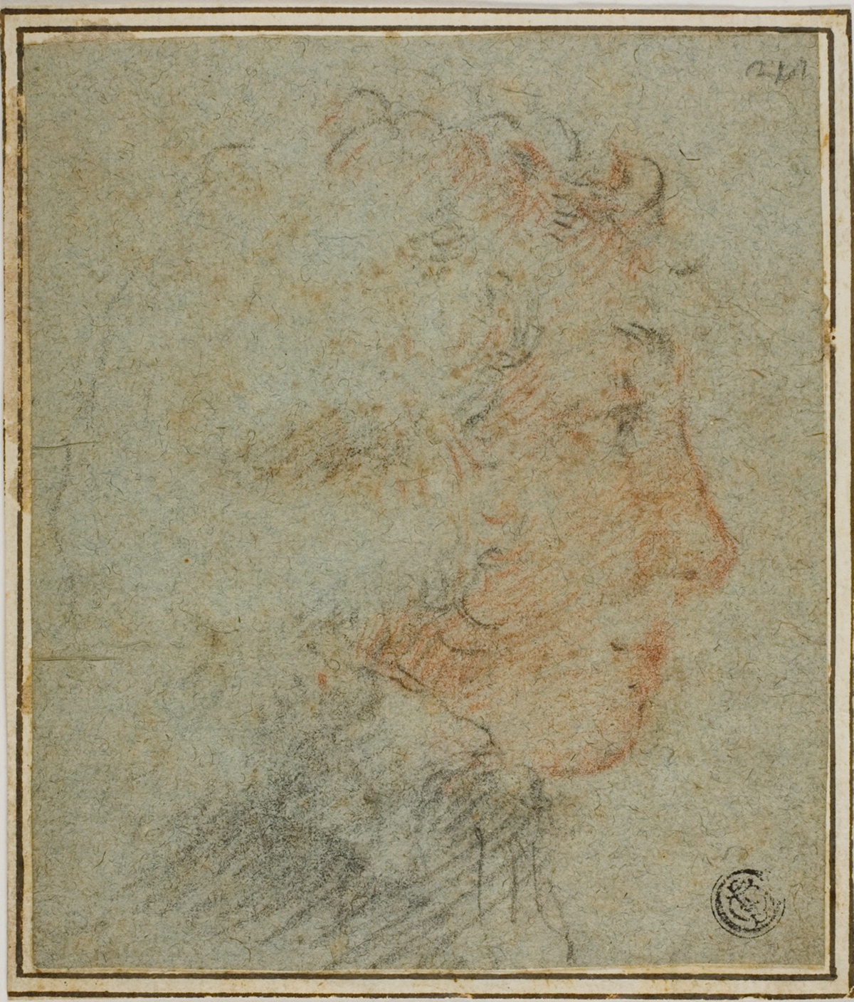 Profile of Young Man to Right — Style of Carlo Dolci
