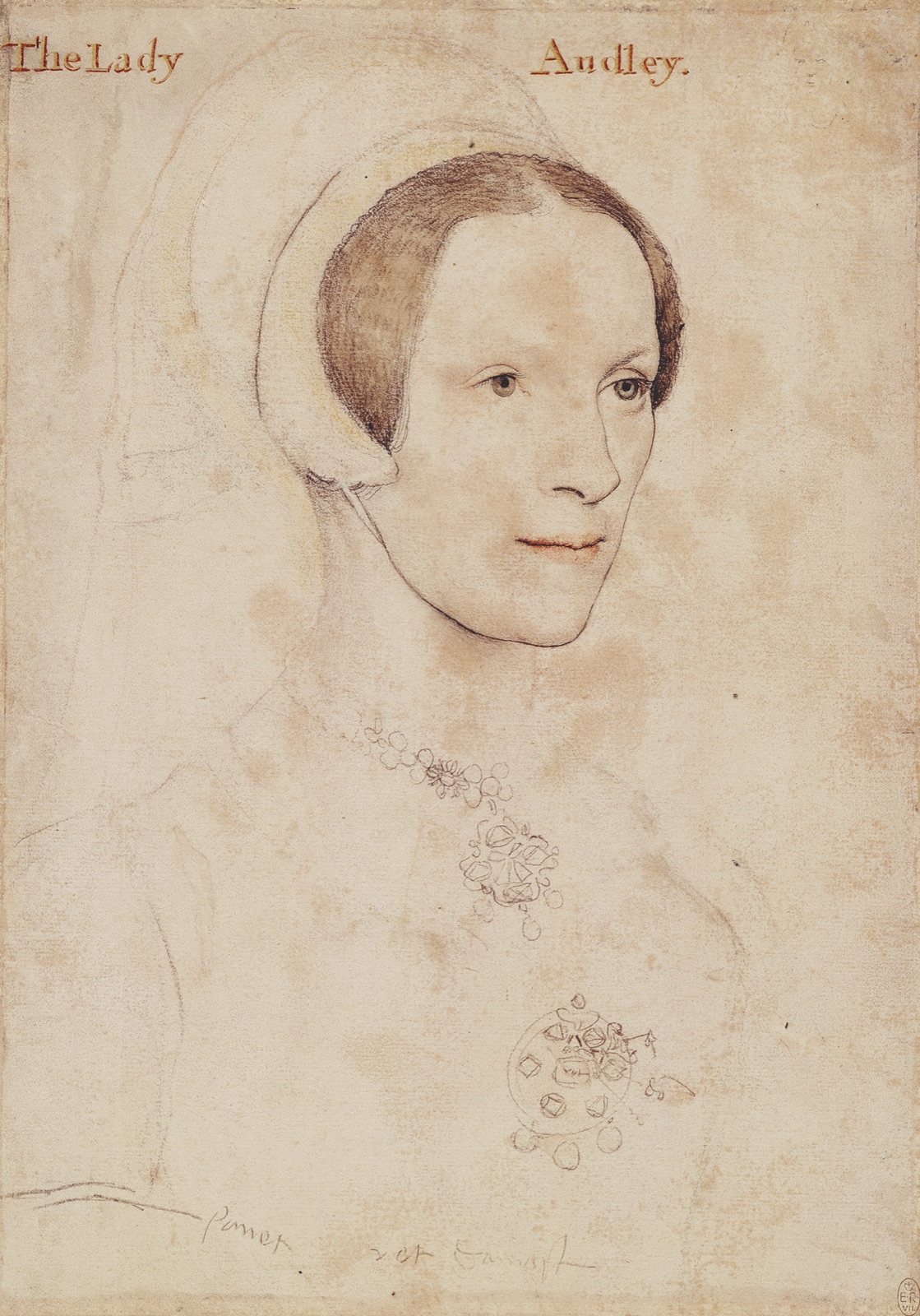Lady Audley, drawing by Hans Holbein the Younger — Hans Holbein the Younger