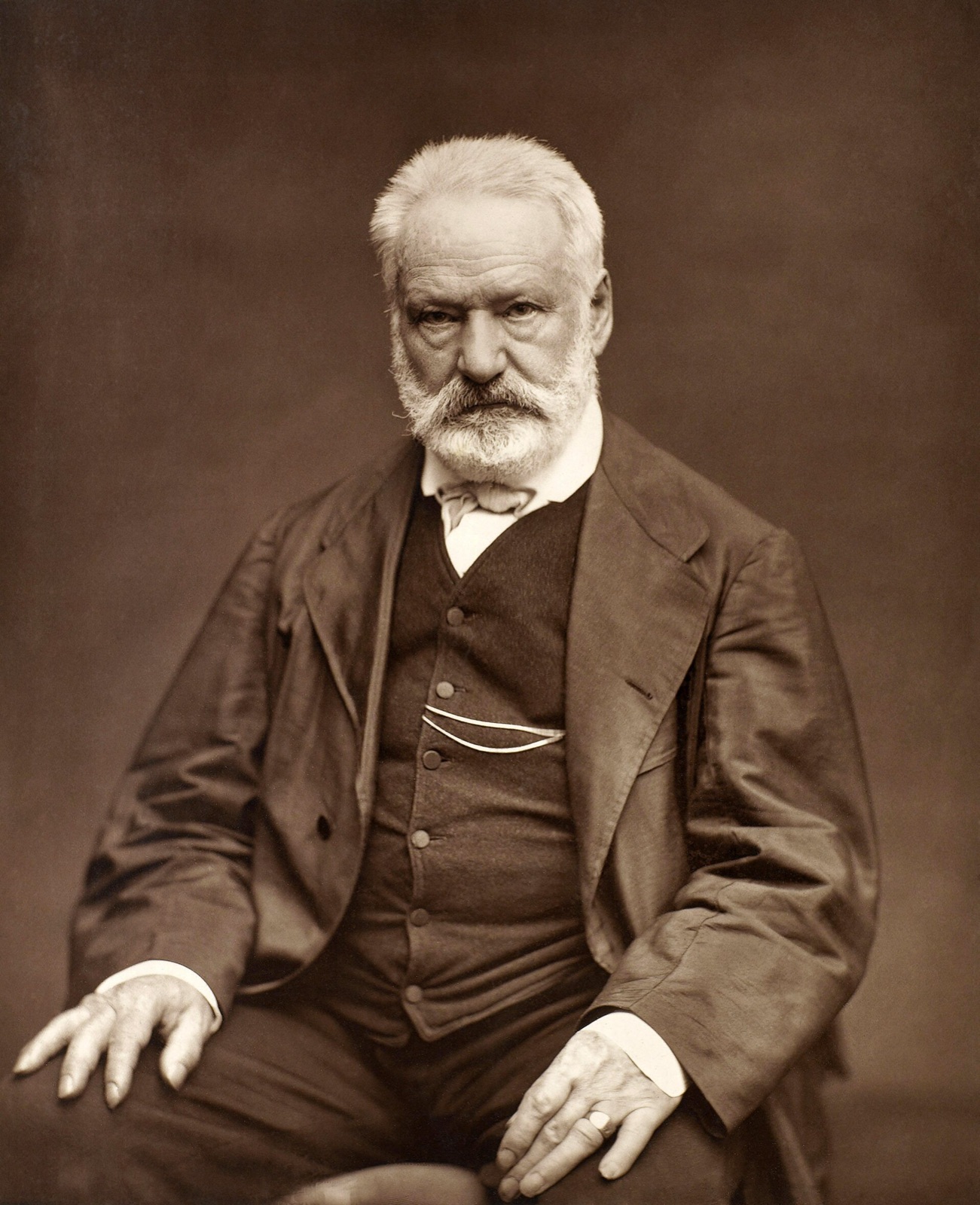 Victor Hugo by Étienne Carjat 1876 - full — Étienne Carjat