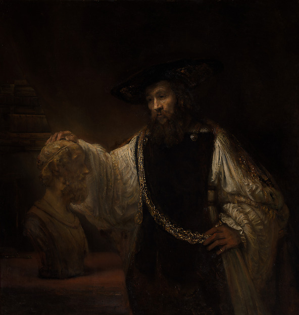 Aristotle with a Bust of Homer — Rembrandt