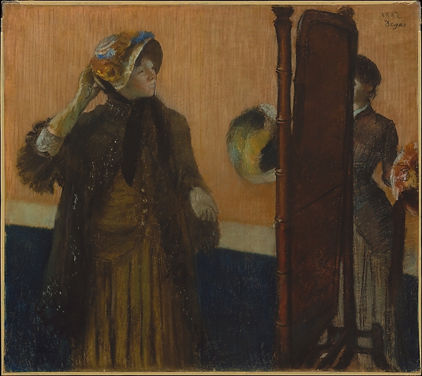 At the Milliner's — Edgar Degas