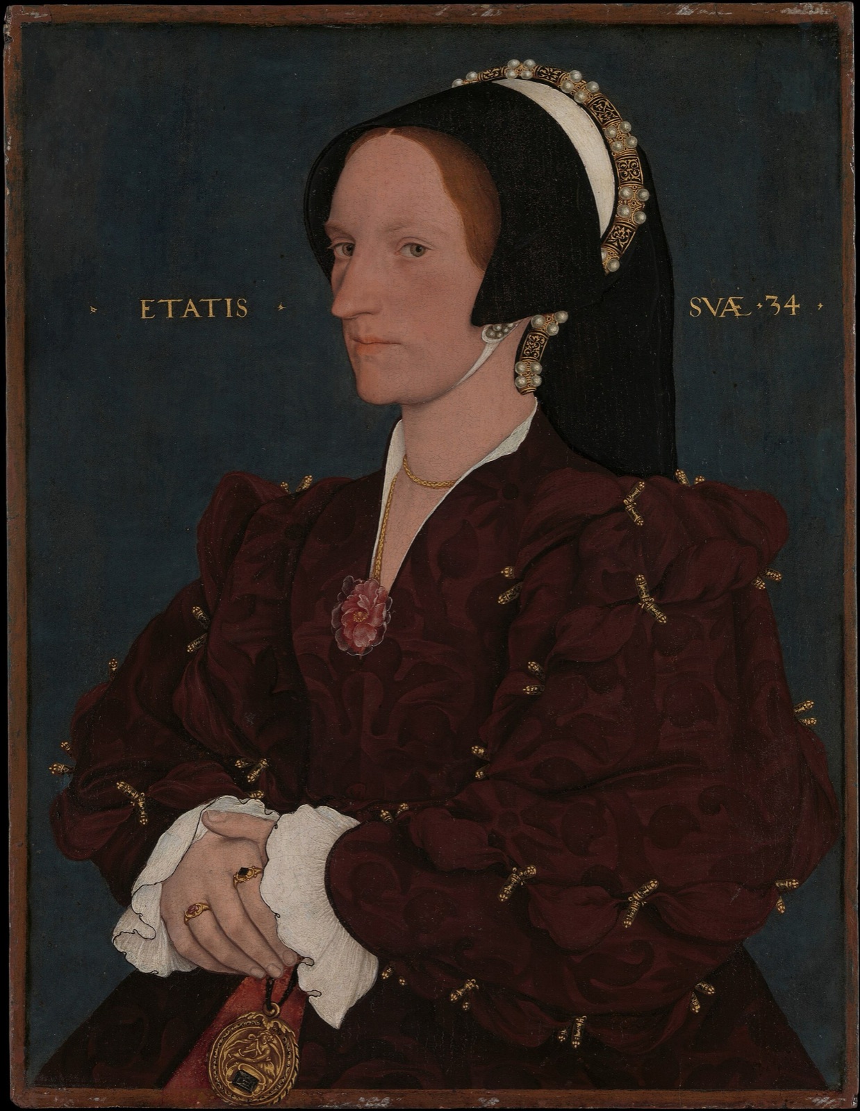 Workshop of Hans Holbein the Younger - Portrait of Margaret Wyatt, Lady Lee (1540) — Workshop of Hans Holbein the Younger
