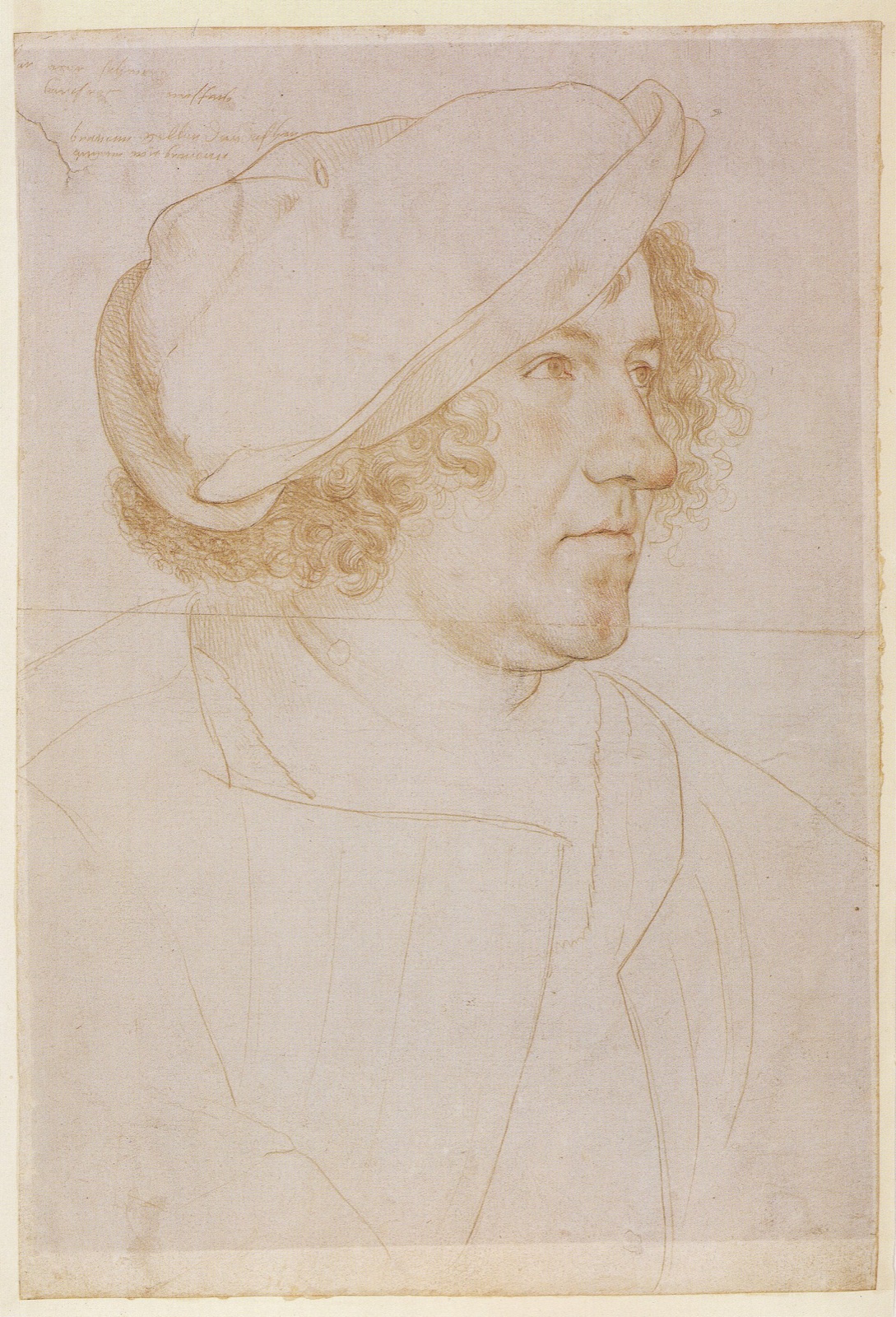 Portrait drawing of Jakob Meyer, by Hans Holbein the Younger — Hans Holbein the Younger