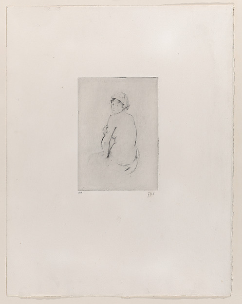 Seated Nude Seen from Behind — Berthe Morisot