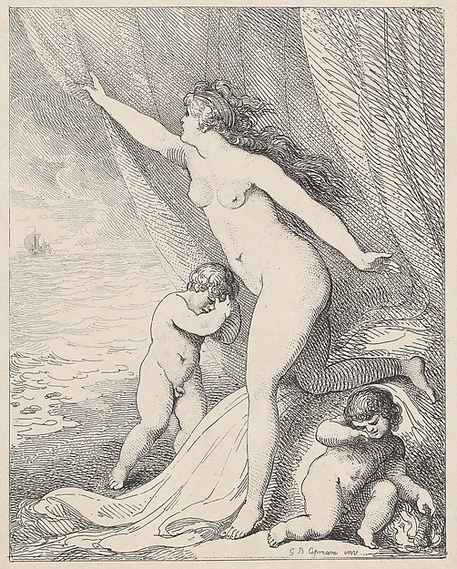 Ariadne Abandoned by Theseus — Thomas Rowlandson