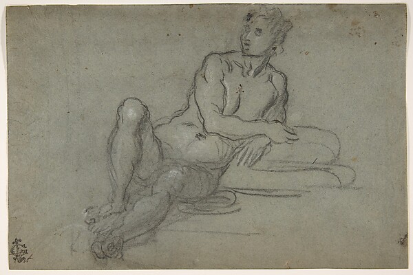 Reclining Female Nude Figure — Domenico Tintoretto