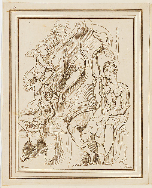Study of Venus and Cupid, from "Prove di Vari Rami Inediti [...]" — Francesco Rosaspina