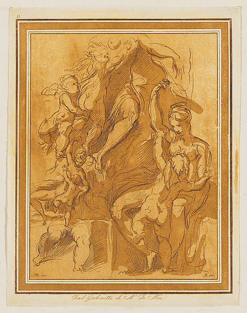 Study of Venus and Cupid, from "Prove di Vari Rami Inediti [...]" — Francesco Rosaspina