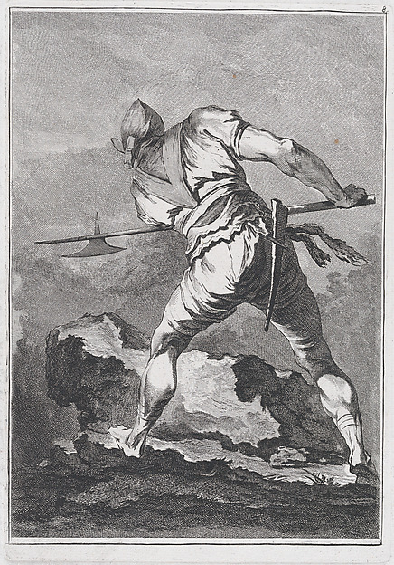 Lunging Soldier Seen from Behind — Matthias Pfenninger