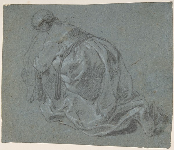 Weeping Woman Kneeling, Seen from Behind — Jacob Backer