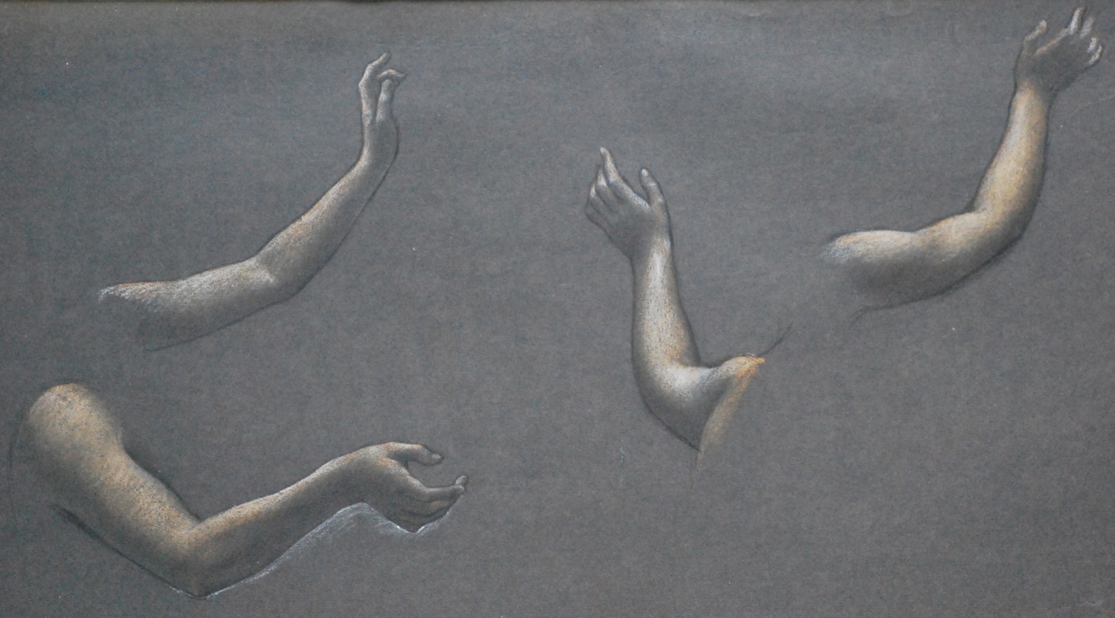 Evelyn De Morgan Study of female arms and hands for The Cadence of Autumn and Night and Dawn — Evelyn De Morgan